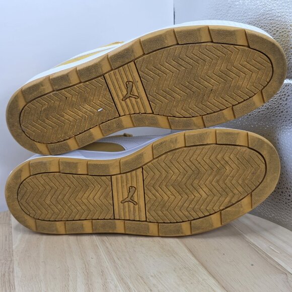 Womens Size 7.5 - PUMA SUEDE MAYU‎ Platform Sneakers Yellow/White - Picture 8 of 9